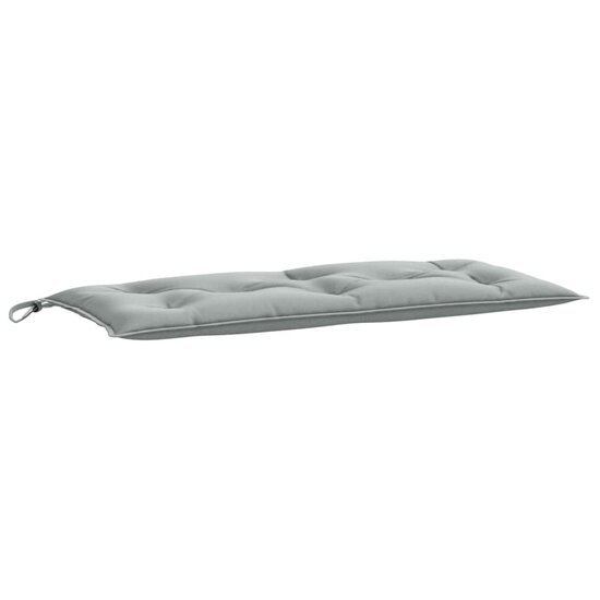 Tuinbankkussens 2 st 100x50x7 cm stof gem&ecirc;leerd lichtgrijs