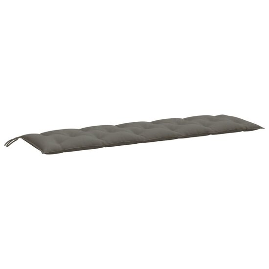 Tuinbankkussen 180x50x7 cm stof gem&ecirc;leerd donkergrijs