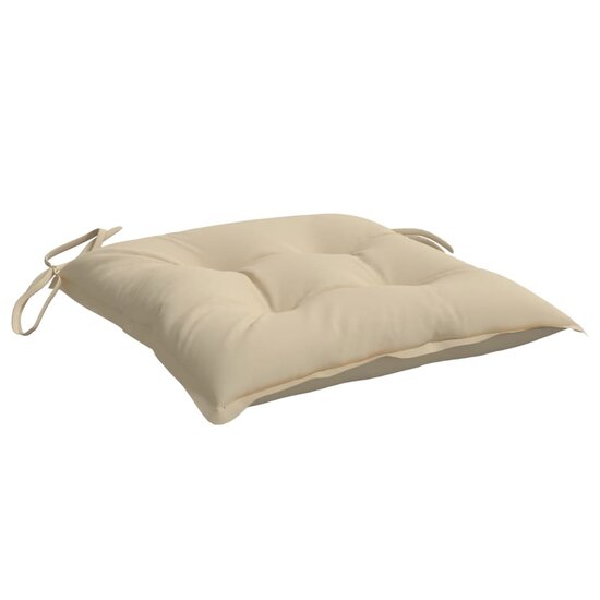 Stoelkussens Oxford Stof 2 40 x 40 x 7 cm Beige