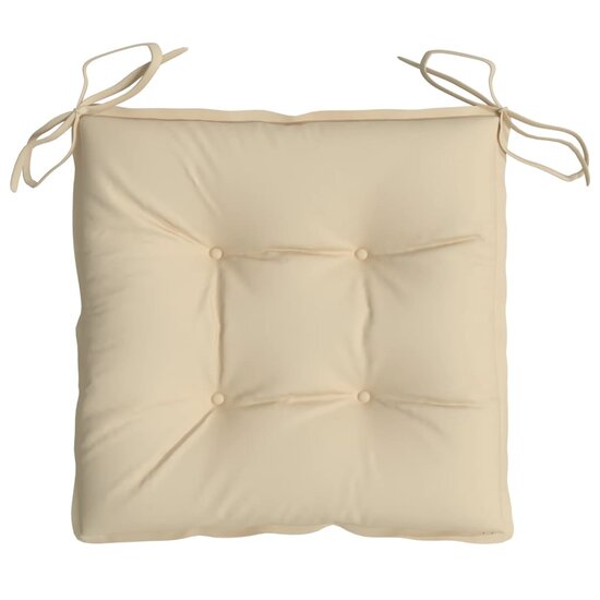 Stoelkussens Oxford Stof 2 40 x 40 x 7 cm Beige