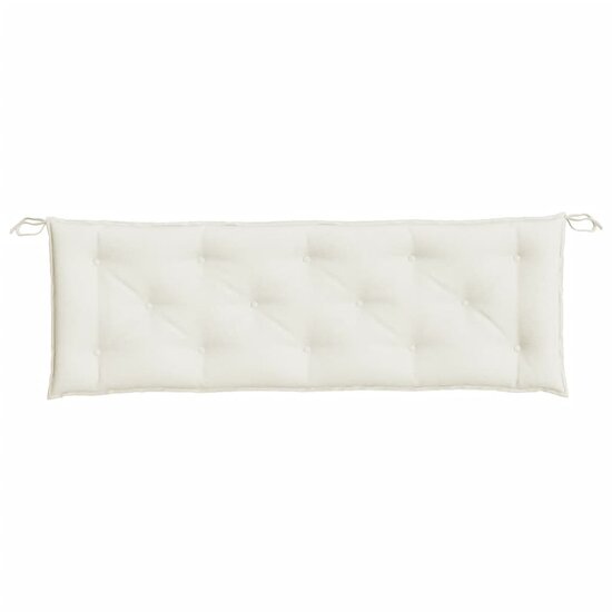 Tuinbankkussen Stof Gem&ecirc;leerd Cr&egrave;mekleurig 150 x 50 x 7 cm cr&egrave;me mix