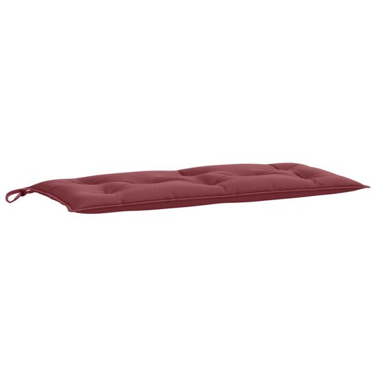 Tuinbankkussens 2 St Stof Gem&ecirc;leerd Wijnrood 100 x 50 x 7 cm wijnrood mix