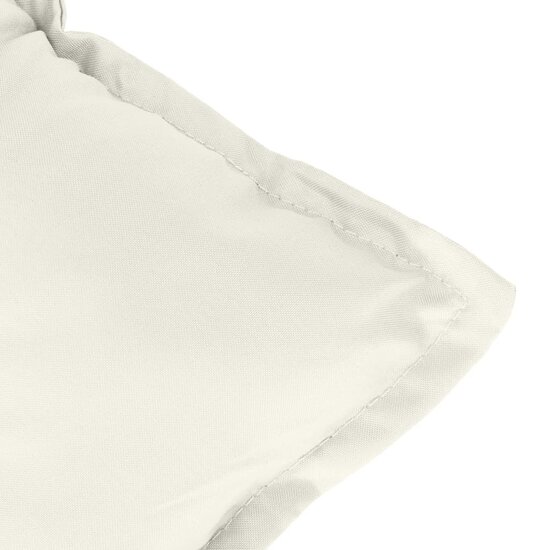 Stoelkussens Hoge Rug Stof Gem&ecirc;leerd Cr&egrave;me 6 120 x 50 x 7 cm cr&egrave;me mix