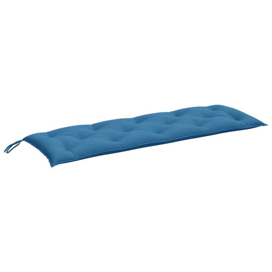 Tuinbankkussen Stof Gem&ecirc;leerd Blauw 150 x 50 x 7 cm blauw mix