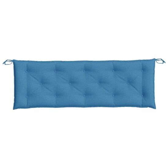 Tuinbankkussen Stof Gem&ecirc;leerd Blauw 150 x 50 x 7 cm blauw mix
