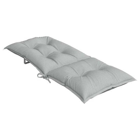 Stoelkussens Hoge Rug Stof Lichtgrijs 6 120 x 50 x 7 cm lichtgrijs mix
