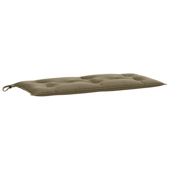 Tuinbankkussens 2 St Stof Gem&ecirc;leerd Taupe 100 x 50 x 7 cm taupe mix