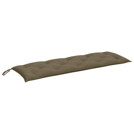 Tuinbankkussen Stof Gem&ecirc;leerd Taupe 150 x 50 x 7 cm taupe mix