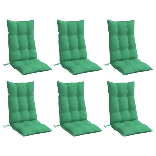 Stoelkussens Hoge Rug Oxford Stof 6 Groen