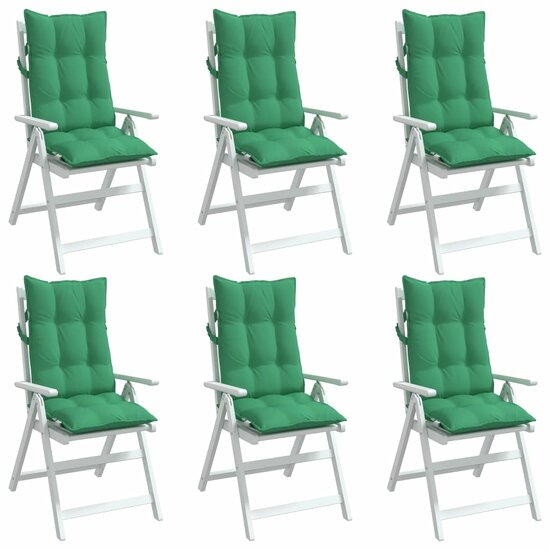 Stoelkussens Hoge Rug Oxford Stof 6 Groen