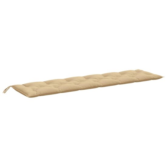 Tuinbankkussens 2 St Stof Gem&ecirc;leerd Beige 200 x 50 x 7 cm beige mix