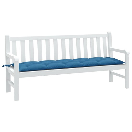 Tuinbankkussen Stof Gem&ecirc;leerd Blauw 180 x 50 x 7 cm blauw mix