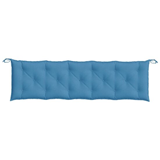 Tuinbankkussen Stof Gem&ecirc;leerd Blauw 180 x 50 x 7 cm blauw mix