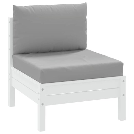 Palletkussens 2 St Stof 1 Grijs