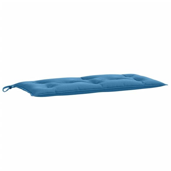 Tuinbankkussen Stof Gem&ecirc;leerd Blauw 100 x 50 x 7 cm blauw mix