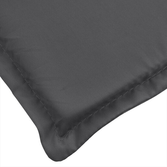 Tuinbankkussens 2 St Stof Gem&ecirc;leerd Antracietkleur 180 x 50 x 7 cm antraciet mix