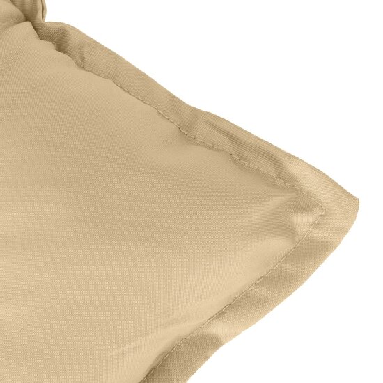 Stoelkussens Hoge Rug Stof Gem&ecirc;leerd Beige 4 120 x 50 x 7 cm beige mix