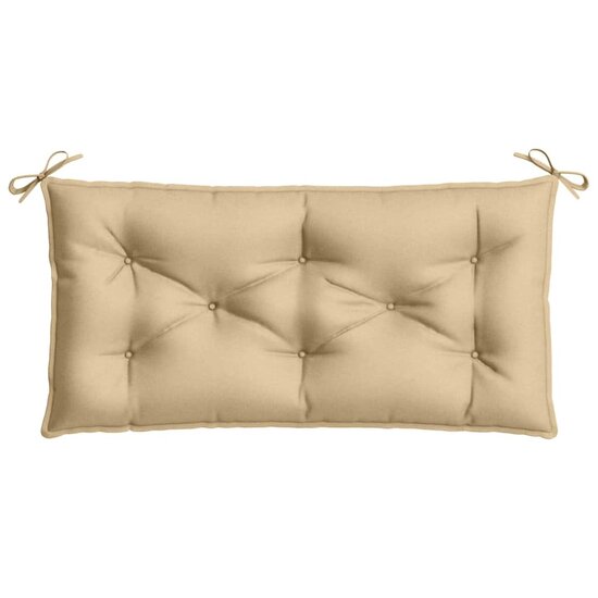 Tuinbankkussen Stof Gem&ecirc;leerd Beige 100 x 50 x 7 cm beige mix