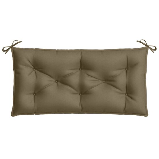 Tuinbankkussen Stof Gem&ecirc;leerd Taupe 100 x 50 x 7 cm taupe mix