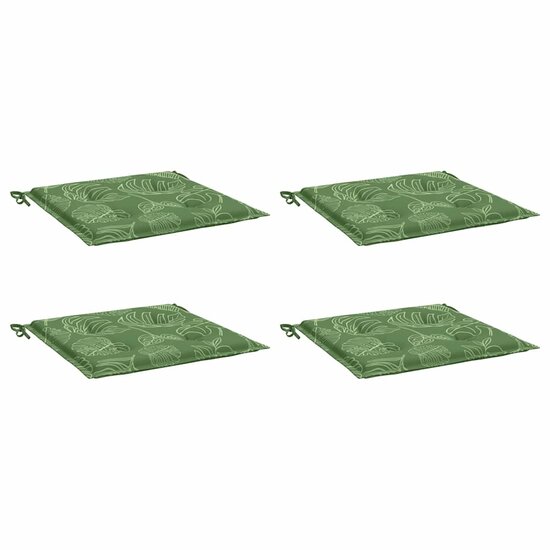 Stoelkussens Bladpatroon 40X40X3 Cm Stof Bladontwerp 40 x 40 x 4 cm