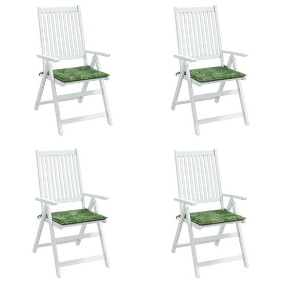 Stoelkussens Bladpatroon 40X40X3 Cm Stof Bladontwerp 40 x 40 x 4 cm