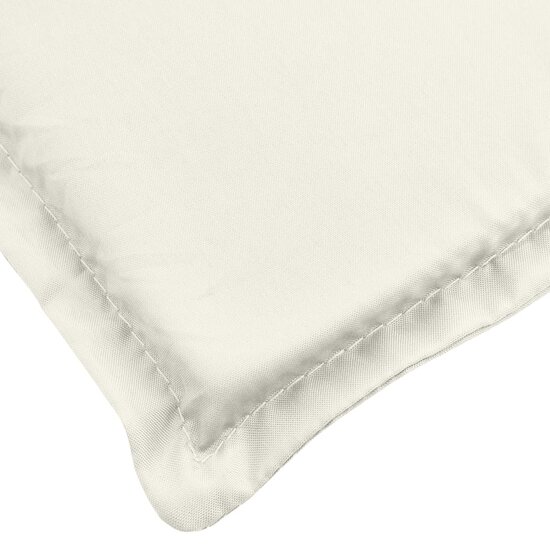 Stoelkussens Hoge Rug Stof Gem&ecirc;leerd Cr&egrave;me 2 120 x 50 x 4 cm cr&egrave;me mix