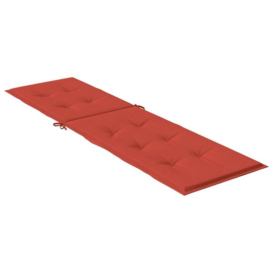 Terrasstoelkussen (75+105)X50X3 Cm Stof Gem&ecirc;leerd Rood rood mix