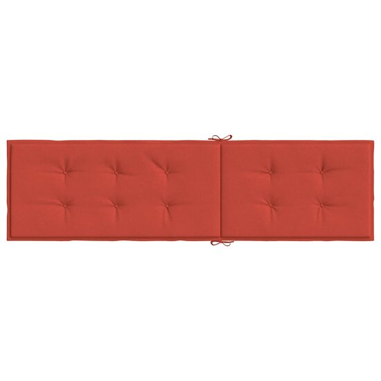 Terrasstoelkussen (75+105)X50X3 Cm Stof Gem&ecirc;leerd Rood rood mix