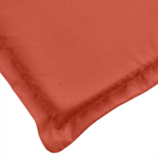 Terrasstoelkussen (75+105)X50X3 Cm Stof Gem&ecirc;leerd Rood rood mix
