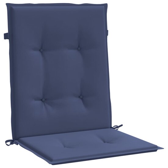 Stoelkussens Lage Rug Stof 6 100 x 50 x 4 cm Marineblauw