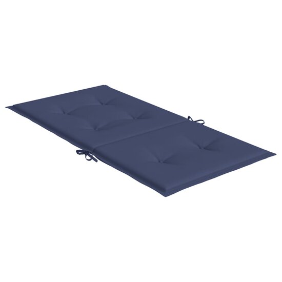 Stoelkussens Lage Rug Stof 6 100 x 50 x 4 cm Marineblauw