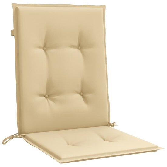Stoelkussens Lage Rug Stof Gem&ecirc;leerd Beige 2 100 x 50 x 4 cm beige mix