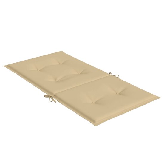 Stoelkussens Lage Rug Stof Gem&ecirc;leerd Beige 2 100 x 50 x 4 cm beige mix