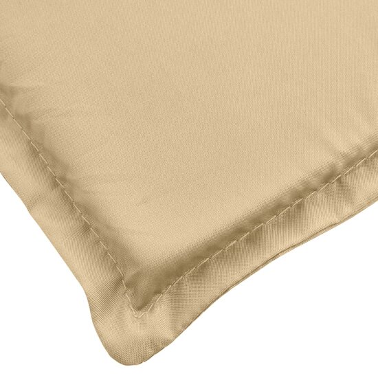 Stoelkussens Lage Rug Stof Gem&ecirc;leerd Beige 2 100 x 50 x 4 cm beige mix