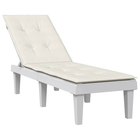 Terrasstoelkussen (75+105)X50X3 Cm Stof Gem&ecirc;leerd Cr&egrave;mekleurig cr&egrave;me mix
