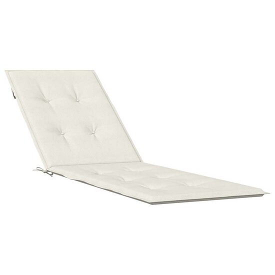 Terrasstoelkussen (75+105)X50X3 Cm Stof Gem&ecirc;leerd Cr&egrave;mekleurig cr&egrave;me mix