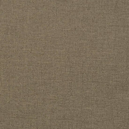 Stoelkussens 2 st lage rug 100x50x4 cm stof gem&ecirc;leerd taupe