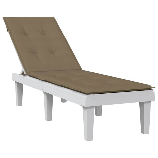 Terrasstoelkussen (75+105)X50X3 Cm Stof Gem&ecirc;leerd Taupe taupe mix