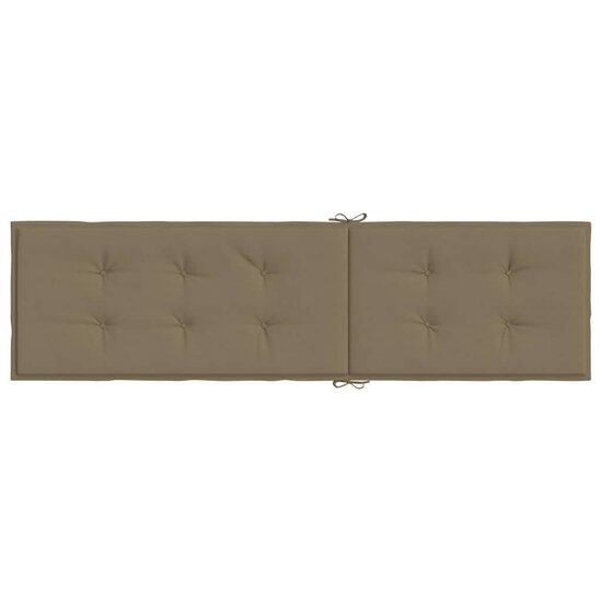 Terrasstoelkussen (75+105)X50X3 Cm Stof Gem&ecirc;leerd Taupe taupe mix