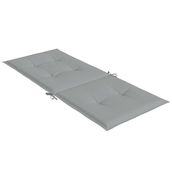 Stoelkussens Hoge Rug Stof Lichtgrijs 6 120 x 50 x 4 cm lichtgrijs mix