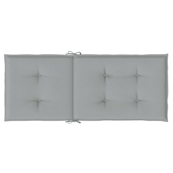 Stoelkussens Hoge Rug Stof Lichtgrijs 6 120 x 50 x 4 cm lichtgrijs mix