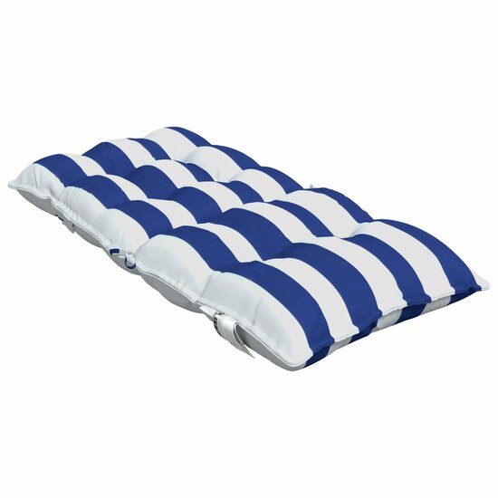 Stoelkussens Lage Rug Get Oxford Stof Wit En 4 blauw en witte streep