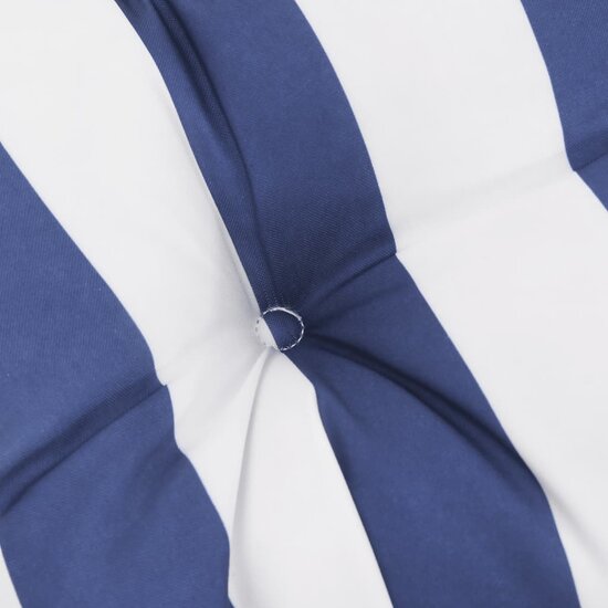 Stoelkussens Lage Rug Get Oxford Stof Wit En 4 blauw en witte streep