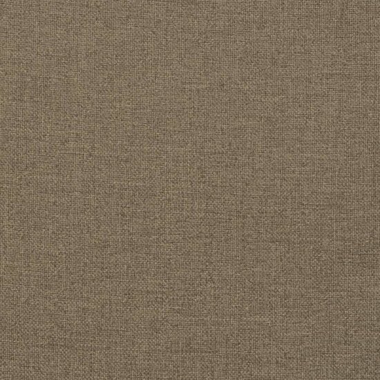 Stoelkussens 2 st hoge rug 120x50x7 cm stof gem&ecirc;leerd taupe