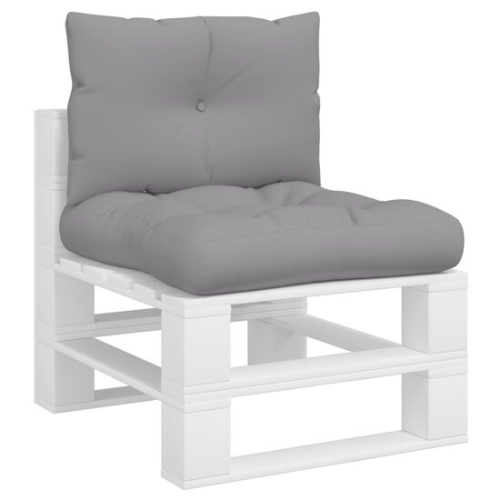 Palletkussens Stof 2 Grijs