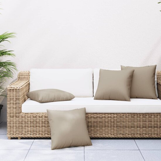Bankkussens Stof 40 x 40 cm Taupe