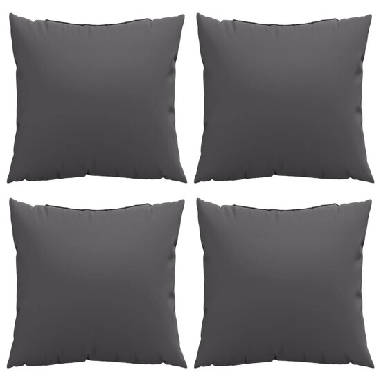 Bankkussens Stof Kleurig 40 x 40 cm Antraciet