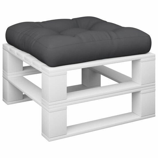 Palletkussen Stof Zwart 60 x 60 x 12 cm