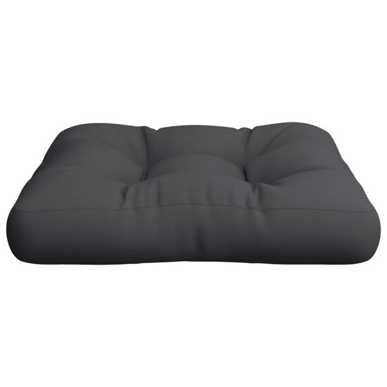 Palletkussen Stof Zwart 60 x 60 x 12 cm