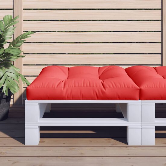 Palletkussen Stof Rood 70 x 70 x 12 cm